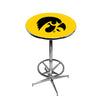 IOWA CHROME FOOT RING PUB TABLE GOLD - UIAPTR141