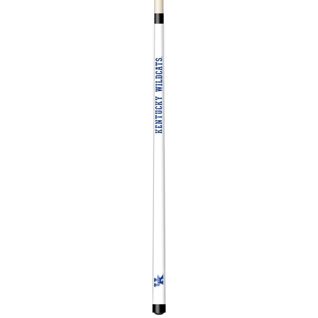 KENTUCKY ENGRAVED BILLIARD CUE WHITE / BLUE - UKYBCE101-JR