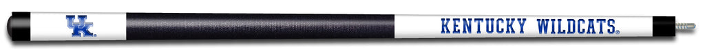 KENTUCKY ENGRAVED BILLIARD CUE WHITE / BLUE - UKYBCE101