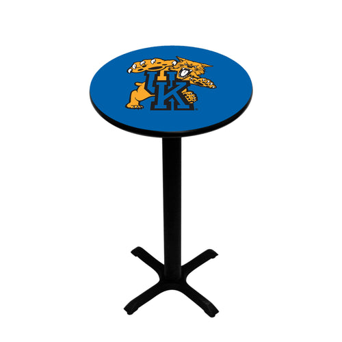 KENTUCKY PEDESTAL PUB TABLE BLUE - UKYPTB101