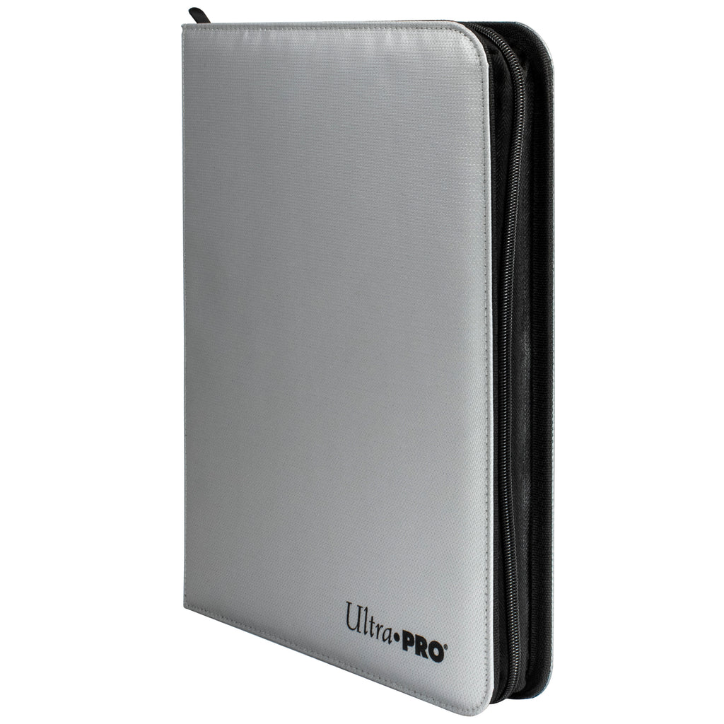 Ultra Pro - Ultra Pro Zippered Pro Binder 9 Pocket Silver With Fire Resistant Materials