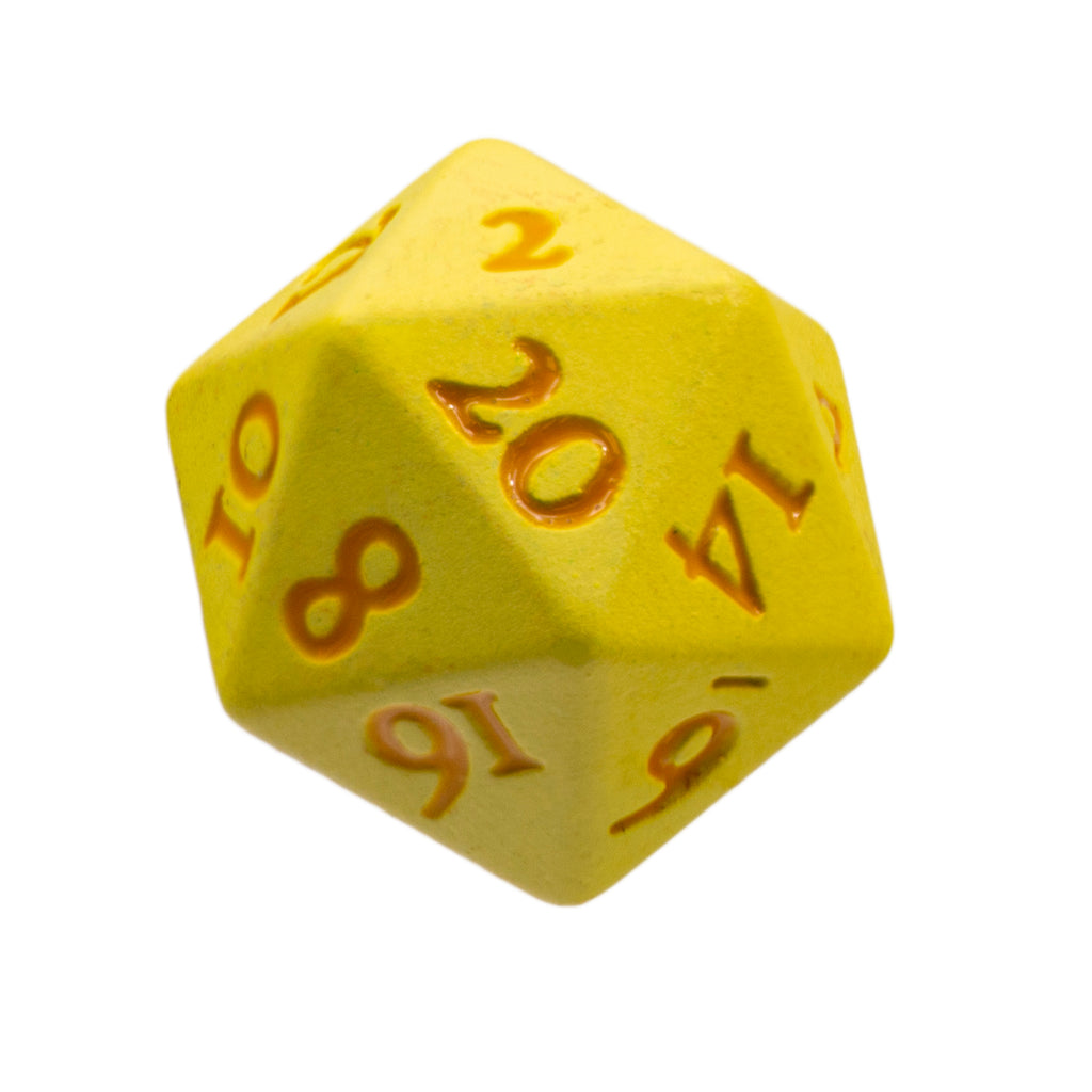 Ultra Pro - Ultra Pro D20 Heavy Metal Dice Vivid Yellow