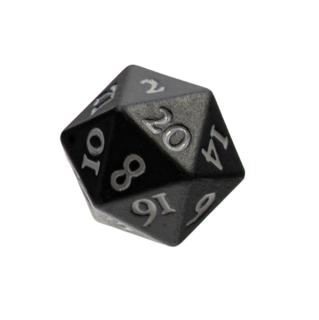 Ultra Pro - Ultra Pro D20 Heavy Metal Dice Vivid Black