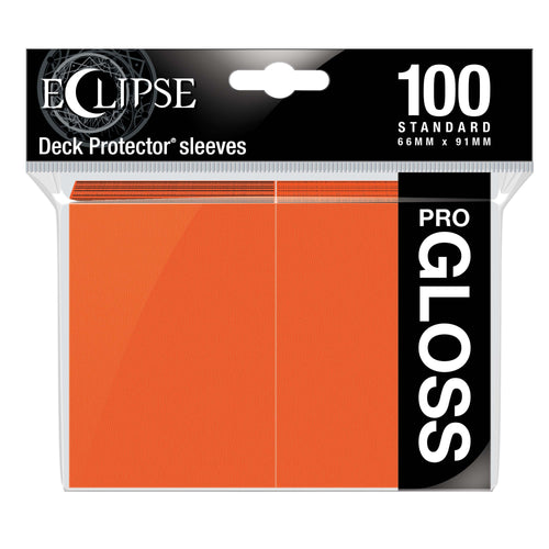 Ultra Pro - Ultra Pro Sleeves Eclipse Gloss Pumpkin Orange 100 Count