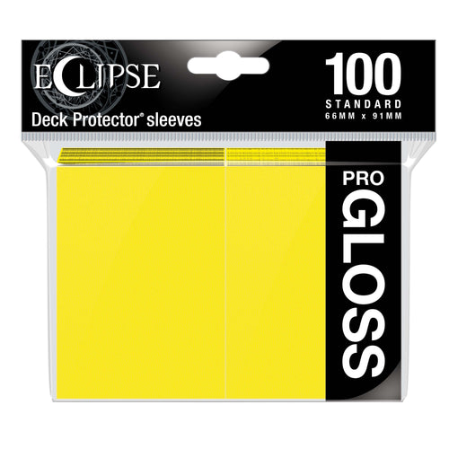 Ultra Pro - Ultra Pro Sleeves Eclipse Gloss Lemon Yellow 100 Count