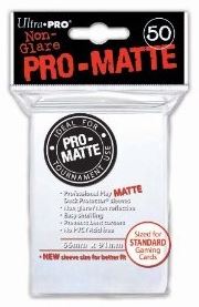 Ultra Pro - Ultrapro Pro Matte White Non-Glare Deck Protectors (Regular Size- 50 Ct)