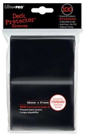 Ultra Pro - Ultrapro Black Deck Protector (Regular - 100 Ct)