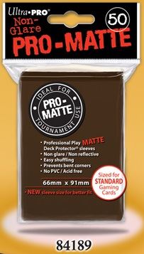 Ultra Pro - Pro-Matte Brown Regular Size 50Ct Sleeves