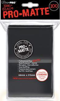 Ultra Pro - Ultra Pro Pro-Matte Deck Protector Sleeves Black 100Ct