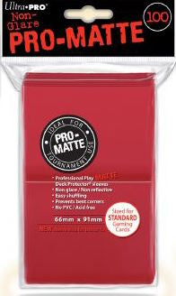 Ultra Pro - Ultra Pro Pro-Matte Deck Protector Sleeves Red 100Ct