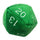 Ultra Pro - Ultra Pro Jumbo D20 Novelty Dice Plush In Green With White Numbering