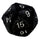 Ultra Pro - Ultra Pro Jumbo D20 Plush Die Blk/Slv