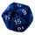 Ultra Pro - Ultra Pro Jumbo D20 Plush Die Blue With Silver Numbering
