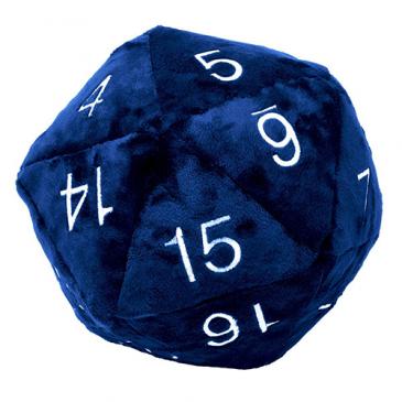Ultra Pro - Ultra Pro Jumbo D20 Plush Die Blue With Silver Numbering