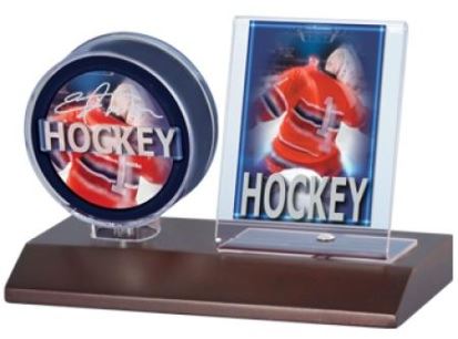 Ultra Pro - Ultrapro Dark Wood Puck & Card Holder