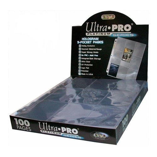 Ultra Pro - Ultra Pro 9-Pocket Platinum Page For Standard Size Cards (100Ct)