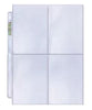 Ultra Pro - Ultra Pro 4-Pocket Platinum Page With 3-1/2 X 5' Pockets (100Ct)'