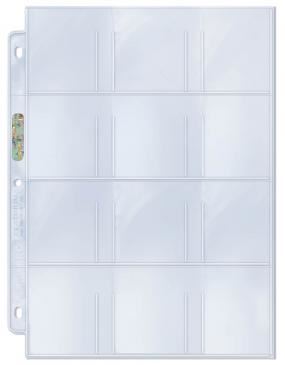 Ultra Pro - Ultra Pro 12-Pocket Platinum Page With 2-1/4 X 2-1/2' Pockets (100Ct)'