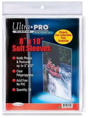 Ultra Pro - Ultrapro 8 X 10' Soft Sleeves (50 Pk)'