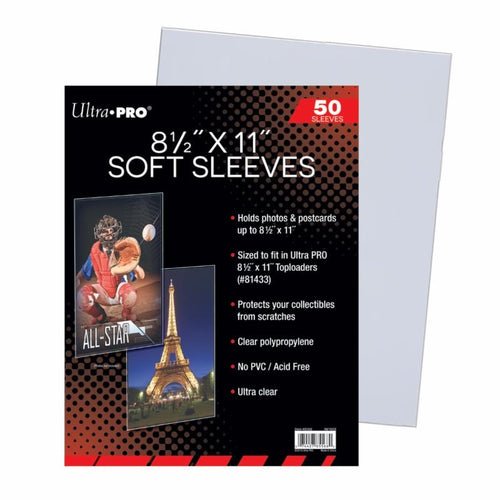 Ultra Pro - Ultra Pro 8 1/2' X 11' Soft Sleeves 50-Count
