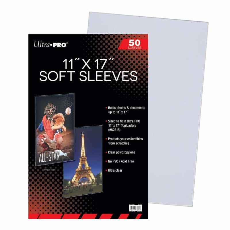 Ultra Pro 11" X 17" Soft Sleeves 50-Count