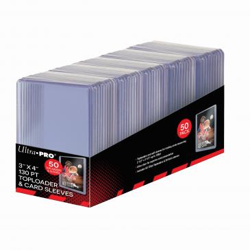 Ultra Pro - Ultra Pro Top Load 3X4 130 Point With Soft Sleeve Combo 50 Count