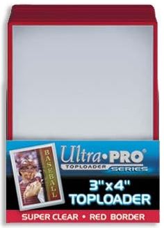 Ultra Pro - Ultrapro Red 3X4' Toploads'