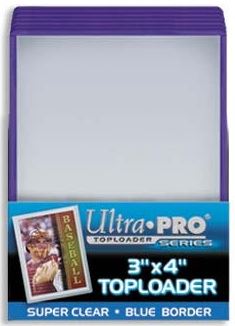 Ultra Pro - Ultrapro Blue 3X4' Toploads'