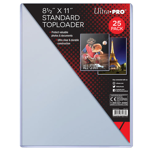 Ultra Pro - Ultrapro 8 1/2 X 11 Rigid Toploader