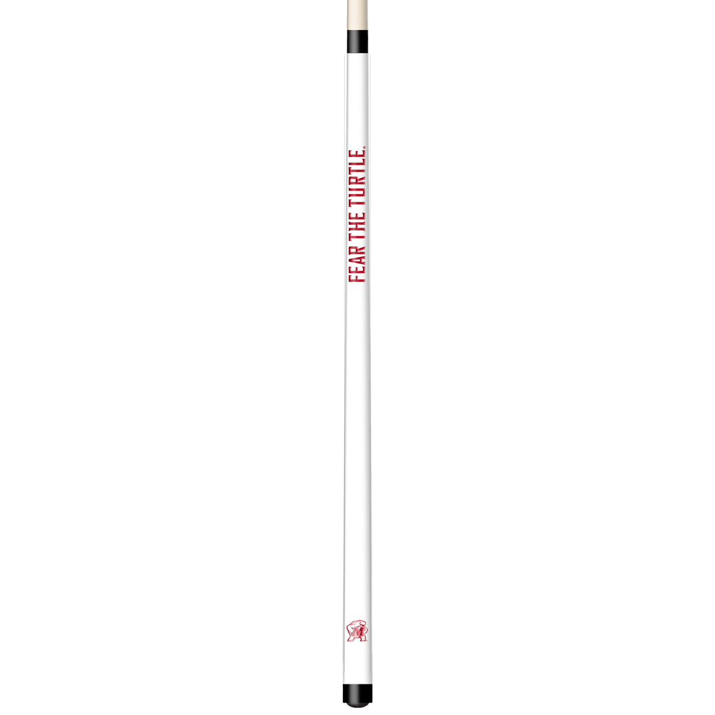 MARYLAND ENGRAVED BILLIARD CUE WHITE / RED - UMDBCE101-JR