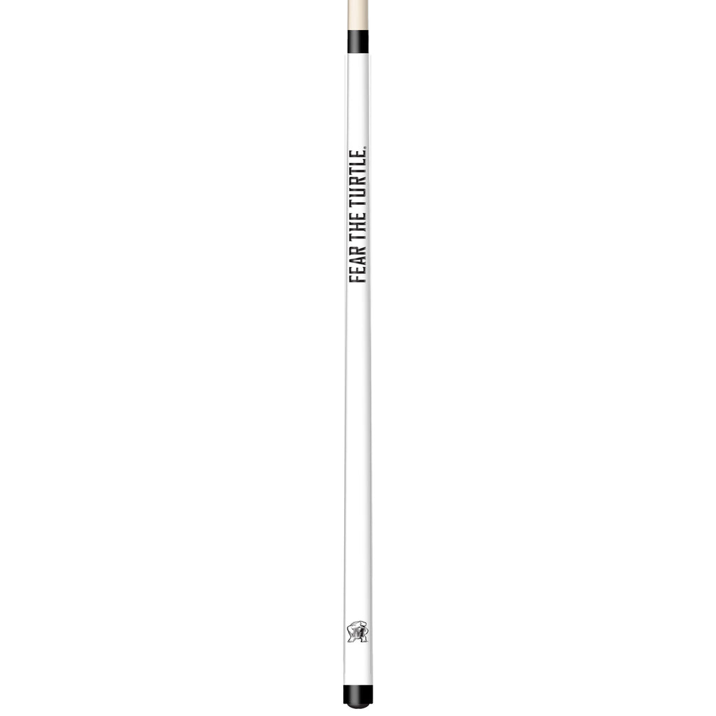 MARYLAND ENGRAVED BILLIARD CUE WHITE / BLACK - UMDBCE104-JR