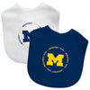 Michigan Wolverines Baby Bib 2 Pack - Masterpieces Puzzle Company