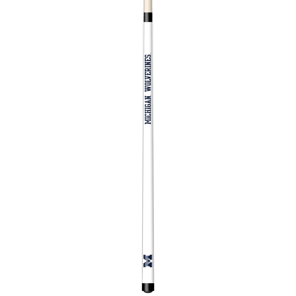 MICHIGAN ENGRAVED BILLIARD CUE WHITE / BLUE - UMIBCE101-JR