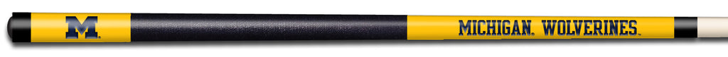 MICHIGAN COLOR ENGRAVED BILLIARD CUE BLUE / MAIZE - UMIBCE912