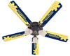 MICHIGAN CEILING FAN - 52'' BLUE/MAIZE - UMIFAN100-52