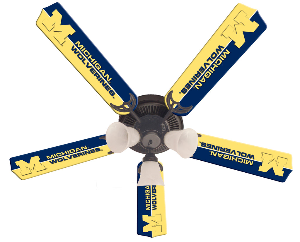MICHIGAN CEILING FAN - 52'' BLUE/MAIZE - UMIFAN100-52