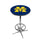 MICHIGAN CHROME FOOT RING PUB TABLE BLUE - UMIPTR121