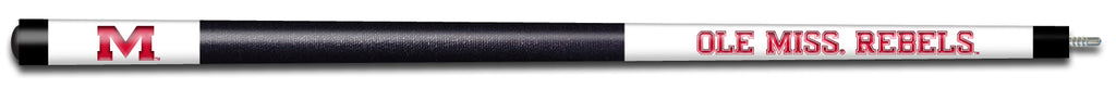 MISSISSIPPI ENGRAVED BILLIARD CUE WHITE / RED - UMSBCE102