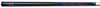 MISSISSIPPI COLOR ENGRAVED BILLIARD CUE RED / BLUE - UMSBCE921