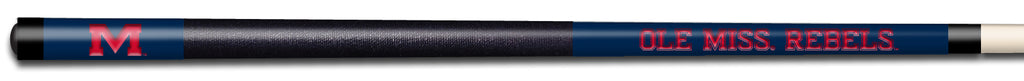 MISSISSIPPI COLOR ENGRAVED BILLIARD CUE RED / BLUE - UMSBCE921