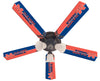 MISSISSIPPI   CEILING FAN - 52'' BLUE/RED - UMSFAN100-52