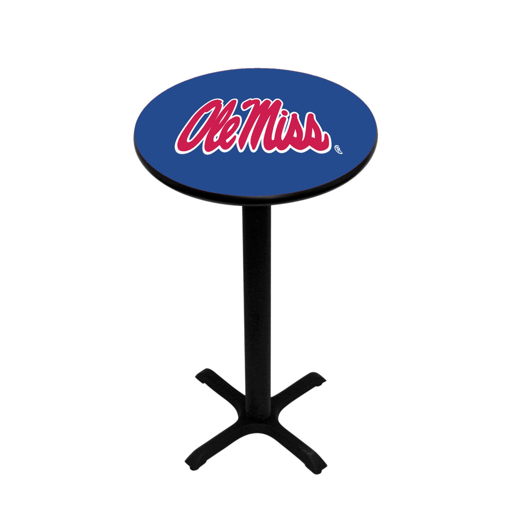 MISSISSIPPI   PEDESTAL PUB TABLE NAVY BLUE - UMSPTB131
