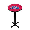 MISSISSIPPI   PEDESTAL PUB TABLE RED - UMSPTB232