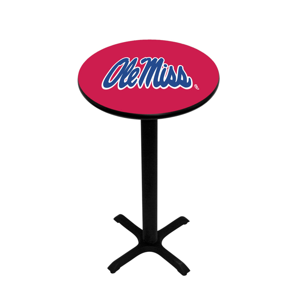 MISSISSIPPI   PEDESTAL PUB TABLE RED - UMSPTB232
