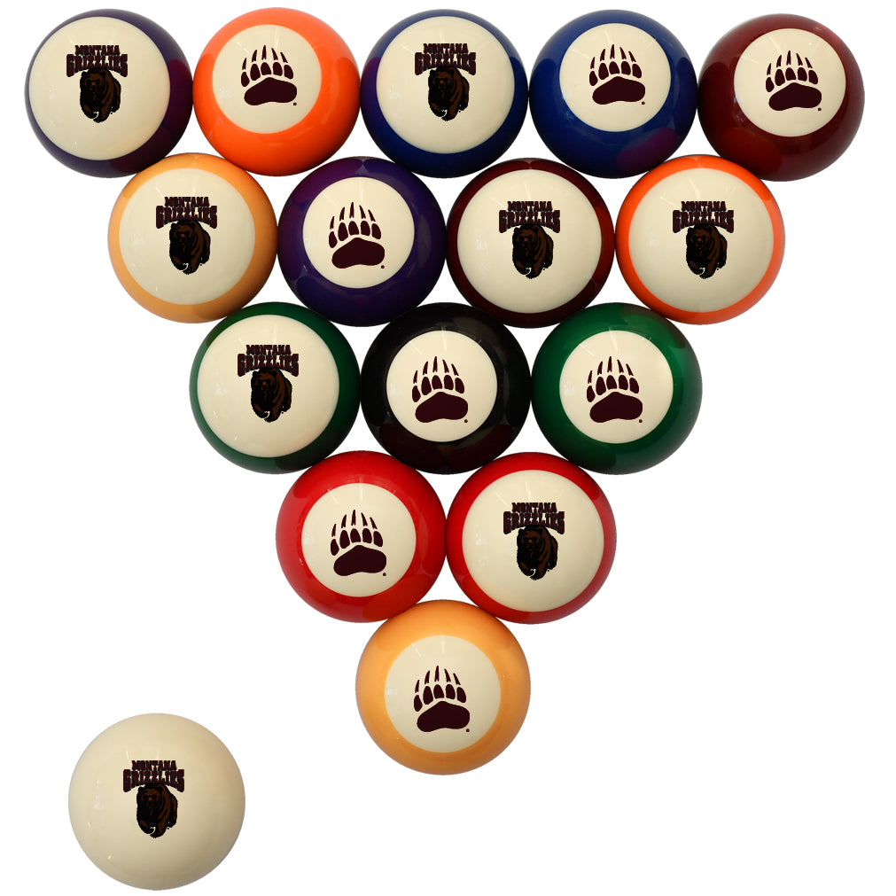 MONTANA STANDARD COLOR NUMBERED BILLIARD BALL SET STANDARD COLOR BILLIARD BALL SET - UMTBBSSTD
