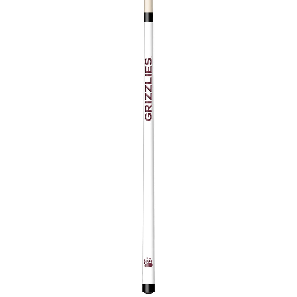 MONTANA ENGRAVED BILLIARD CUE WHITE / MAROON - UMTBCE101-JR