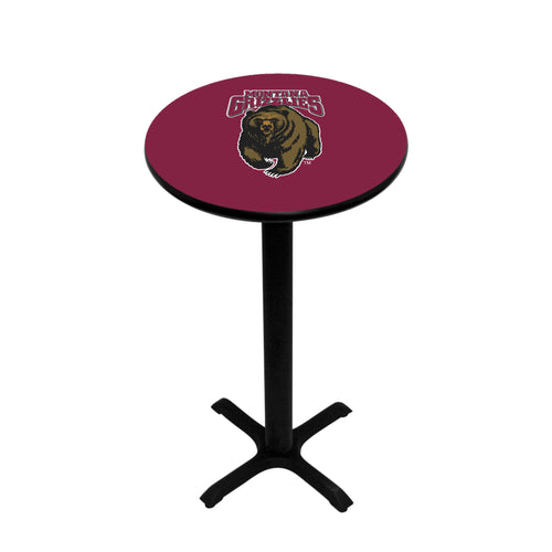 MONTANA PEDESTAL PUB TABLE MAROON - UMTPTB101