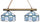 NORTH CAROLINA 2-LIGHT EXECUTIVE GAME TABLE LIGHT - UNC-280EXGL