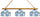 NORTH CAROLINA 3-LIGHT EXECUTIVE GAME TABLE LIGHT - UNC-380EXGL
