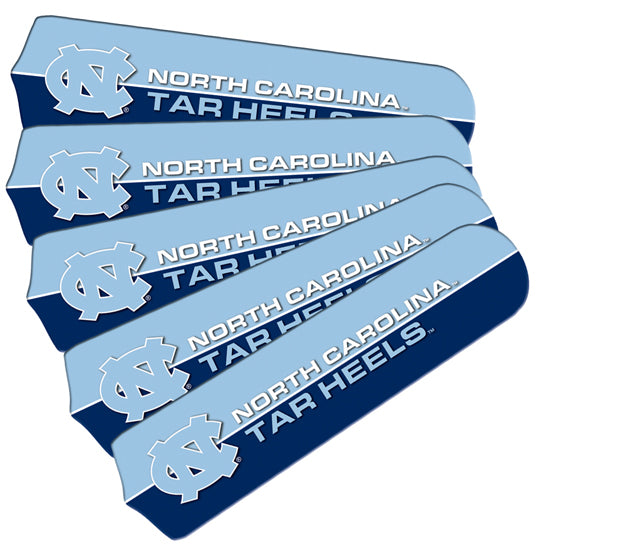 NORTH CAROLINA FAN BLADE SET CAROLINA BLUE/NAVY BLUE - UNCFBL100-52